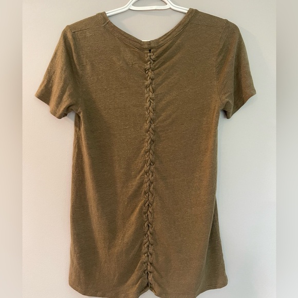 Chaser army green braided back t-shirt - Picture 4 of 5